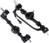 Qiilu C24 Upgrades, C24 Axle Upgrade Metal Front Rear Axle for C14 C24 C34 C44 B14 B24 1/16 RC Car Parts