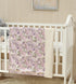 30x40 Inches CREVENT Baby Girls Blanket for Crib Stroller Cot Cradle Car, Supper Soft and Pretty - Lavender Grapes