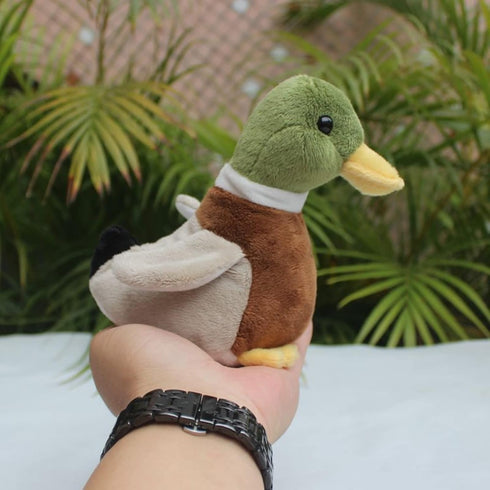 Cute Mallard Duck Plush Stuffed Animal, 5.5 Inch Lifelike Green Duck Plushie Toy for Kids Birthday Gifts