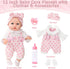 12" Playset Girls,12 Inch Set 3+ Girl Baby Doll With Accessories And Clothes In Gift Box For Little Small Realistic