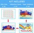 WODMAZ 7 Foam Airplanes Toys for Kids, Different Designs Foam Planes for Boys Girl School Classroom Exchange Prize, Fun