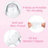 12 Pieces Nipple Shields 20 mm - Contact Nipple Protector with Clear Carrying Case, Silicone
