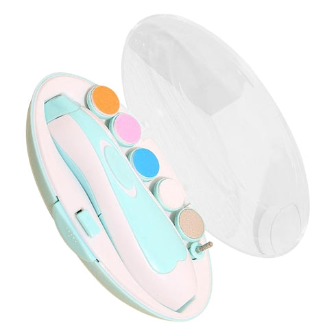 Trimmer, Trimmer Set Baby Electric Nail Infants Nail File LED Baby Nail File Electric Nail Manicure Toes Fingernails