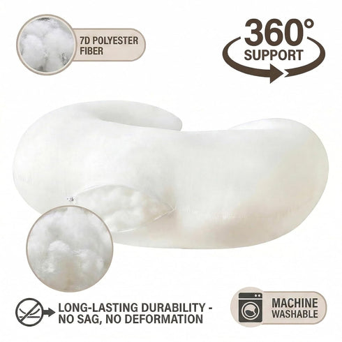 ESEN Nursing Pillow and Body Positioner for Breast Feeding and Bottle Feeding, Naked Ultra Soft Baby Breastfeeding