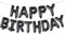 Happy Birthday Balloon Banner Party Kit, 16 Inch 3D Aluminum Foil Inflatable Letter Balloons for Birthday Decorations