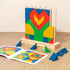 VATTAL Montessori Wooden Stacking Toy for Kids - Toddler & Preschool STEM Learning Creative Brain Teaser Educational