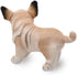 Lifelike Frenchie Dog Stuffed Animal, Super Realistic Plush French Bulldog Doll Puppy Toy, 9 Inches