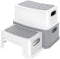GAOMON 2 Step Stools for Kids, Anti-Slip Toddler Step Stool for Bathroom Sink,