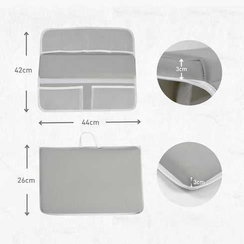 Elbow Set- Set,Quick Comfortable Bath Kneeler and Rest Pad Thick Non-Slip Memory Foam Bath Mat Dry Baby Bathtub Cushion