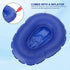 Sonew Professional Air Inflatable Potty Blue Seat Cushion, Portable Foldable Back Cushion