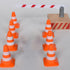 STOBOK 7pcs Traffic Cone - Miniature Traffic Signs Toys for Kids, DIY Traffic Roadblock Educational Toys