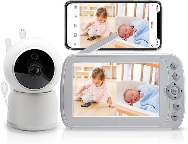 XINYADA Upgraded Smart Baby Monitor with Video and Audio, Dual Mode Remote,Free Smart
