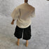1/12 Scale Male Clothes, Men's T-Shirt and Pants for 6 Inch Action Figure Body Doll (A)