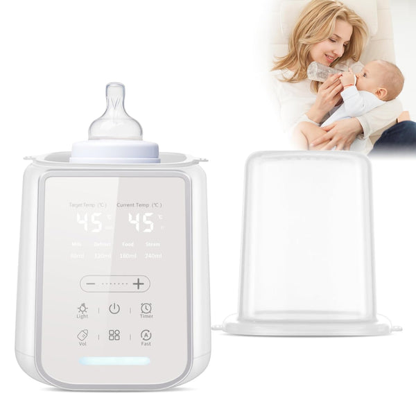 HyAdierTech Baby Bottle Warmer, Fast Baby Milk Warmer with Timer, 8-in-1 Baby Milk