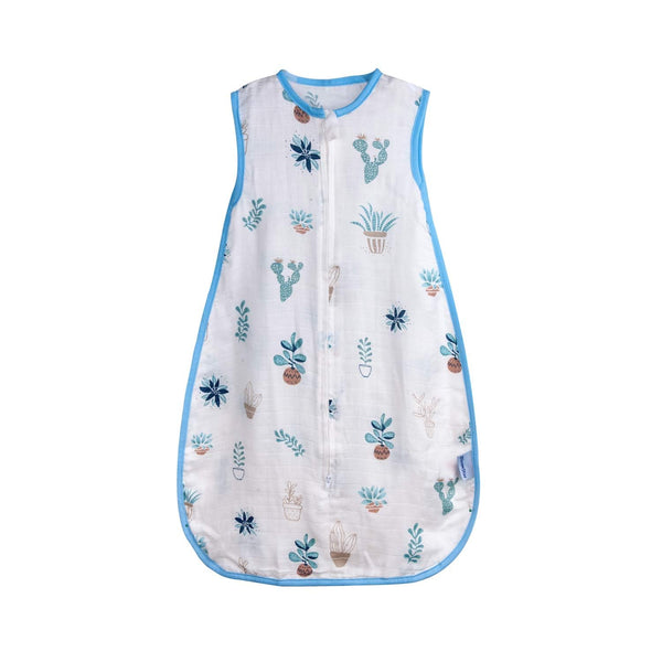 Toddler Sleeping Sack Muslin Cotton 1-2T, Lightweight 0.5 Tog Summer Baby Wearable Blanket, Sleeveless Sack
