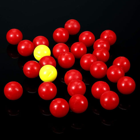 Gejoy 84 Pieces Game Replacement Balls - 4 Sets Compatible with Hungry Hungry Hippos, 76 Red & 8 Yellow Balls