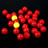 Gejoy 84 Pieces Game Replacement Balls - 4 Sets Compatible with Hungry Hungry Hippos, 76 Red & 8 Yellow Balls
