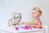 Ice King Bear Baby Tiger Plush Toy, 10 Inches, Cute Stuffed Animal (White)