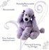 Sonoma Lavender Plush Dog Microwaveable Aromatherapy Stuffed Pillows, Lavender Scented with Washable Cover (Poodle)