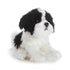 DEMDACO Sitting Small Havanese Dog Plush Stuffed Animal - Black and White