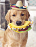 4 Pieces Mini Mexican Sombrero Hats, Straw Sombreros for Fiesta Carnival Mexican Theme Party Decorations