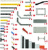582pcs Sets, Technical Parts and Pieces Beams Axles Connectors Bricks Compatible with Technical, Chassis Frame Liftarm