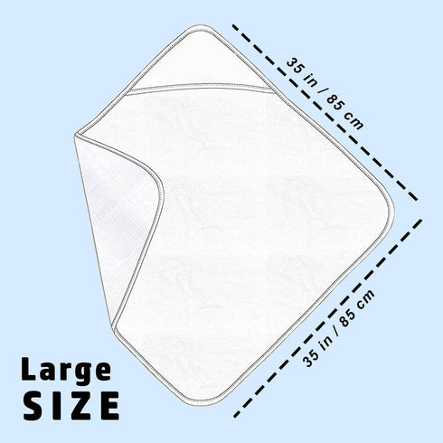 NOOVIA 0-3 35x35in, Premium Cotton Baby Hooded Towel for Toddler Boy Years, Soft Cotton Bath Towel with Hood, Large