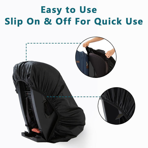 Car Seat Cover for Air Travel, Car Seat Travel Bag for Gate Check, Sun Shade, Waterproof, Dustproof & Abrasionproof