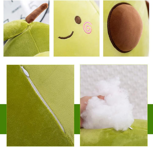 MMTTAO Long Avocado Stuffed Animal, 22 Inch Plushies Squishy Snuggle Toy, Kawaii Food Shaped Hugging Pillow for Kids
