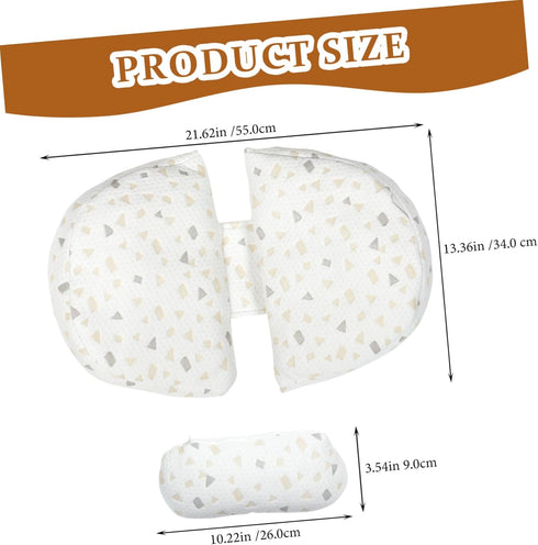 SHOWERORO U-Shaped Pregnancy Pillow with Adjustable Wedge Full Body Support for Side Sleeping Comfortable Waist Cushion