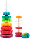 (1 PCS) Spinning Stacking Toys, ABS Plastic Rainbow Design, Educational Interactive Learning Stack Toys for Boys and
