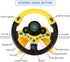 Coherny Simulated Driving Controller - Portable Steering Wheel Toy for Children, Educational Sounding Interactive Gift