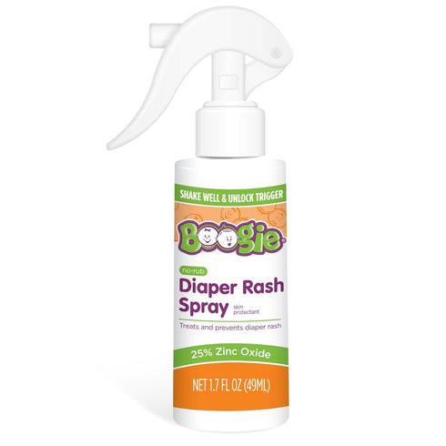 (3 Pack) 1.7 oz Boogie No-Rub Diaper Rash Spray - fl - Diaper Cream Spray for Infants and Babies - Touch-Free