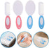 MUELODSIC Set 2pcs Hair Wash Brush and Comb for Newborns, Soft Nylon Bristles Scalp Care Grooming Kit, Gentle Bathing