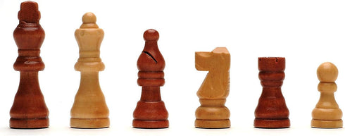 Foldable Wood Travel Chess Set - WE Games 11.5 in Walnut Board