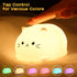 3 Tremdwoto Cat Night Light for Kids,Cute Colorful Night Light Baby Girl Squishy Night Lights Lamp Hour Timer Kitty