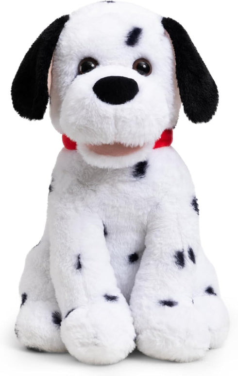 Dalmatian Stuffed Animal Plush Toy - 13 Inch Dalmatian Puppy Dog with Red Collar - Gift for Kids