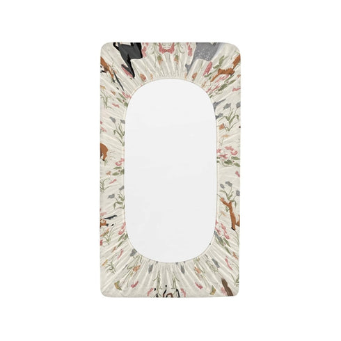 Horse Flower Changing Pad Cover for Toddler Baby Girls Boys Diaper Change Table Sheet Cover Replacement Stretchy Changing Table Covers Soft Breathable
