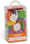 Mario-Inex Mini Waffle Block Construction Playset Toy for Kids - 70 Interlocking Rainbow Puzzle Pieces