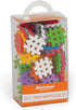 Mario-Inex Mini Waffle Block Construction Playset Toy for Kids - 70 Interlocking Rainbow Puzzle Pieces