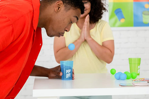 Goliath Pop Off! Game - 50 Fast-Paced Hilarious Challenges for 2-4 Players, Ages 8 and Up