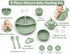 Generic 9-Piece Set Silicone Baby Feeding Divided Plate, Bib, Sippy Cup, Snack Cup, Bowl, Spoon & Fork BPA-Free