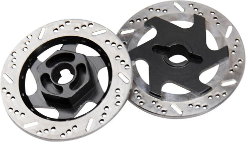 4Pack ShareGoo Metal 12mm Hex Hub Wheel Rim Tires Brake Disc Compatible with Traxxas Tamiya HSP HPI Redcat Racing 1/10