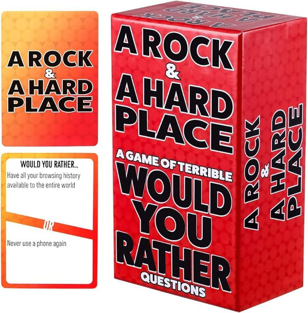 A Rock & A Hard Place Would You Rather - Card Game for Adults, Party Games for Game Night