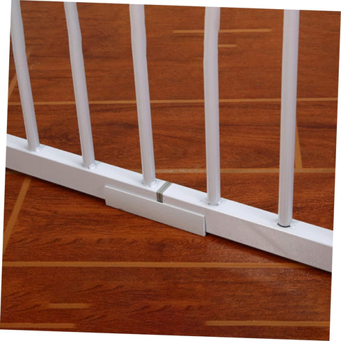 6pcs Safety Door Reinforcement Slot Fence Repair Groove for Stairs Dog Gate, PVC White