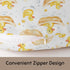 Wicbfdfv Cute Yellow Ducks Boats Nursing Pillow Cover Stretchy and Soft for Baby Girls Boys Rubber Duck Ships Bubble