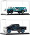 2 Pack Clear Acrylic Display Case for Hot Wheels and Matchbox 1/64 Scale Toy Model Cars, UV Protect Storage