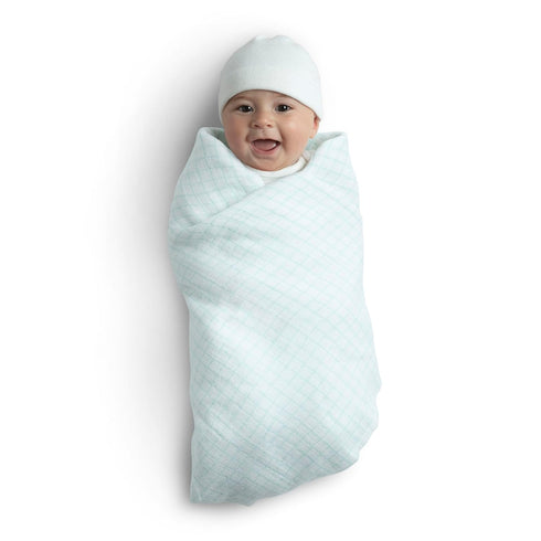 Delta Children 100% Cotton Muslin Baby Receiving Blankets, 47x47 Inches, Pack of 2, Sea Life