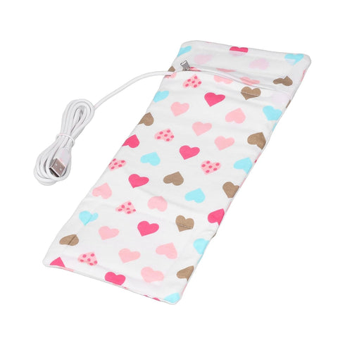 Fafeicy Travel Milk Heat Bag, Portable Car Travel Bottle Warmer, USB Milk Heat Keeper Baby Bottle Warmer with USB Data