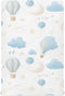 CEBUGI Stretchy Crib Sheet for Baby Boy Girl,Hot Air Balloon Portable Mini Fitted